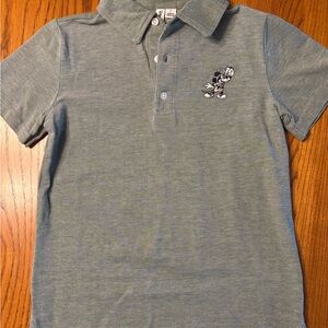 Disney green Heather Polo Shirt with Embroidered Character
